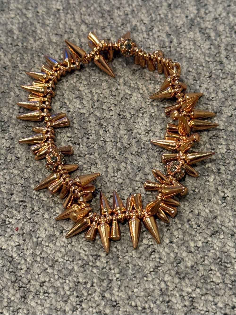 Stella & Dot Rose Gold Renegade Cluster Bracelet